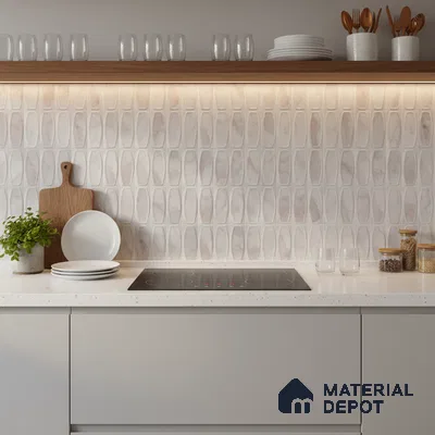 Faux Subway Look Wall Tile TL 10532 C Ulrich Onyx HL 2 2 ft x 1 ft Glossy Finish Ceramic Tile - 9 mm | Suitable for Kitchen, Bathroom & Dining Area | Please Expect a Slight Variation of Pattern