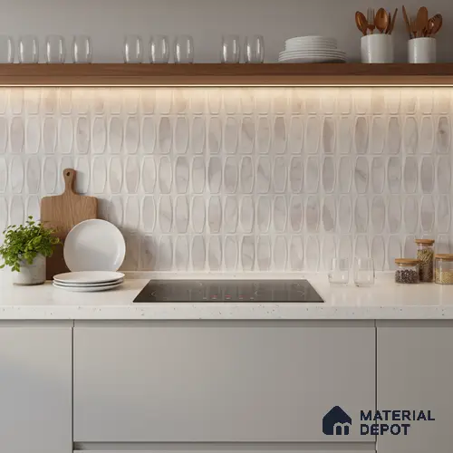 Faux Subway Look Wall Tile TL 10532 C Ulrich Onyx HL 2 2 ft x 1 ft Glossy Finish Ceramic Tile - 9 mm | Suitable for Kitchen, Bathroom & Dining Area | Please Expect a Slight Variation of Pattern
