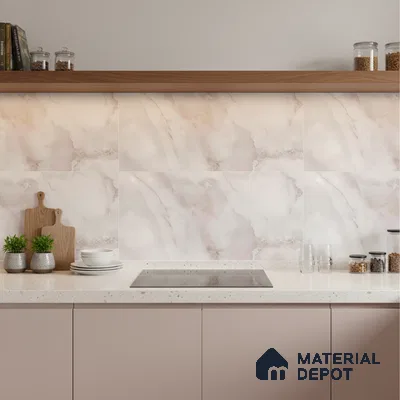 Marble Look Wall Tile TL 10532 Ulrich Onyx 2 ft x 1 ft Glossy Finish Ceramic Tile - 9 mm | Suitable For Bedroom, Bathroom