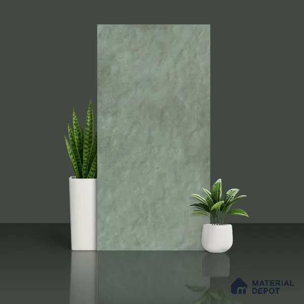 Stone Look Wall & Floor Tile TL 10561 Taco Verde 4 ft x 2 ft Matte Finish Vitrified Tile - 9 mm | Suitable For living Room, Bedroom, Bathroom | Random Designs