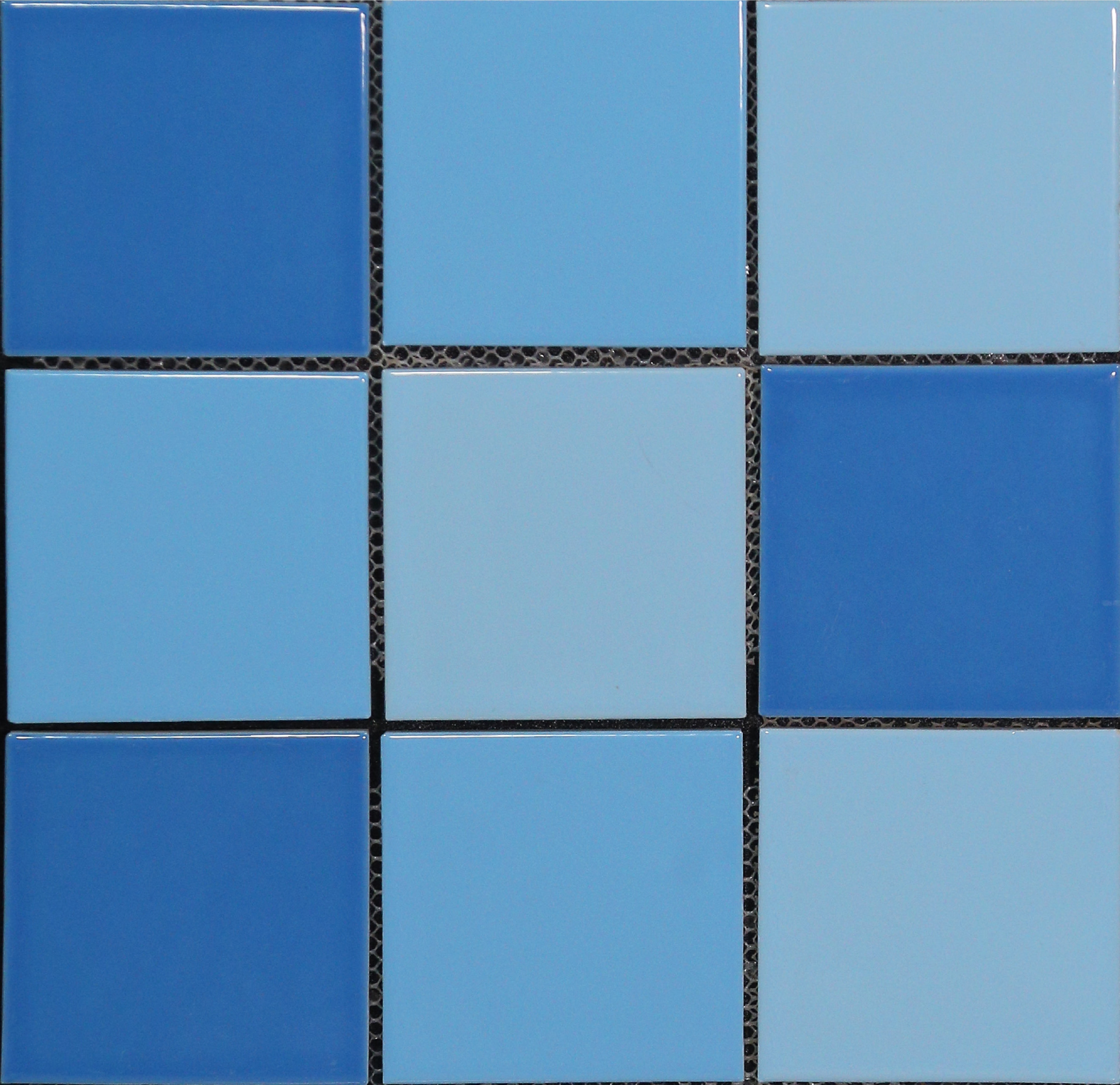 Mosaic Floor & Wall Tile TL 10614 | 303 X 303 mm (Chip Size 98x98 mm) Glossy Finish Porcelain Tile - 8 mm | Suitable For Outdoor, Swimming Pool Area | Image 01