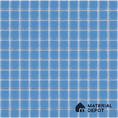Mosaic Floor & Wall Tile TL 10676 B | 317.6 x 317.6 mm (Chip Size 25x25 mm) Glossy Finish Glass Tile - 5 mm | Suitable For Outdoor, Swimming Pool Area