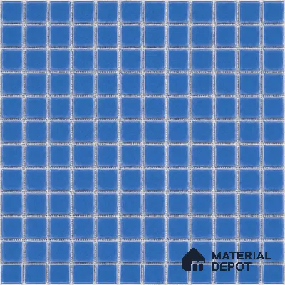 Swimming Pool Mosaic Tile TL 10676 C | 317.6 x 317.6 mm (Chip Size 25x25 mm) Glossy Finish Glass Tile - 5 mm | Suitable For Bathroom, Pool, Kitchen
