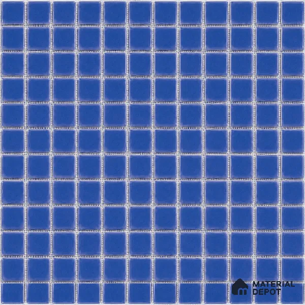 Swimming Pool Mosaic Tile TL 10676 D | 317.6 x 317.6 mm (Chip Size 25x25 mm) Glossy Finish Glass Tile - 5 mm | Suitable For Bathroom, Pool, Kitchen