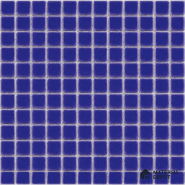 Swimming Pool Mosaic Tile TL 10676 E | 317.6 x 317.6 mm (Chip Size 25x25 mm) Glossy Finish Glass Tile - 5 mm | Suitable For Bathroom, Pool, Kitchen