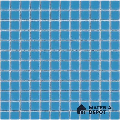 Swimming Pool Mosaic Tile TL 10676 L | 317.6 x 317.6 mm (Chip Size 25x25 mm) Glossy Finish Glass Tile - 5 mm | Suitable For Bathroom, Pool, Kitchen