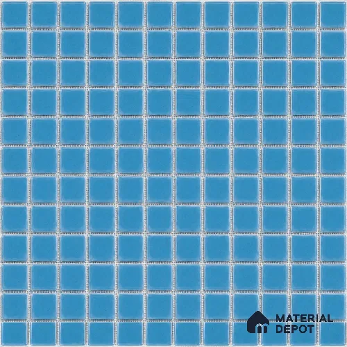 Mosaic Floor & Wall Tile TL 10676 L | 317.6 x 317.6 mm (Chip Size 25x25 mm) Glossy Finish Glass Tile - 5 mm | Suitable For Outdoor, Swimming Pool Area