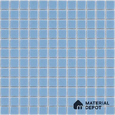 Swimming Pool Mosaic Tile TL 10676 | 317.6 x 317.6 mm (Chip Size 25x25 mm) Glossy Finish Glass Tile - 5 mm | Suitable For Bathroom, Pool, Kitchen