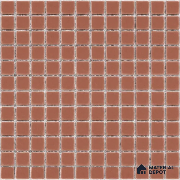Mosaic Floor & Wall Tile TL 10678 F | 317.6 x 317.6 mm (Chip Size 25x25 mm) Glossy Finish Glass Tile - 5 mm | Suitable For Outdoor, Swimming Pool Area
