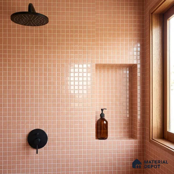 Swimming Pool Mosaic Tile TL 10680 D | 317.6 x 317.6 mm (Chip Size 25x25 mm) Glossy Finish Glass Tile - 5 mm | Suitable For Bathroom, Pool, Kitchen
