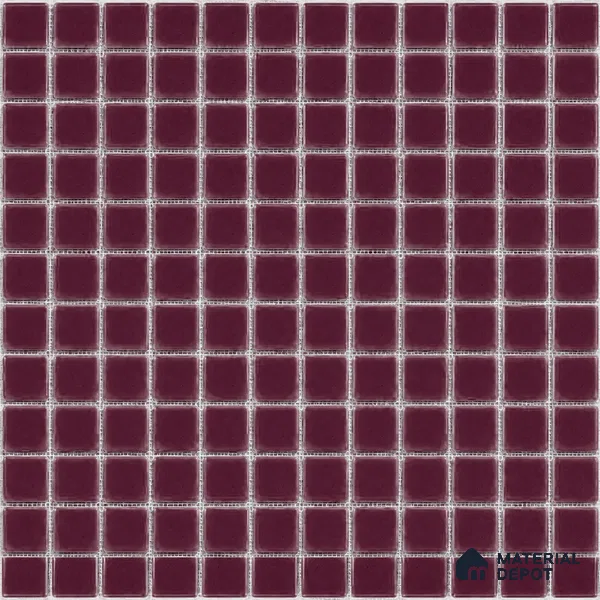 Mosaic Floor & Wall Tile TL 10681 C | 317.6 x 317.6 mm (Chip Size 25x25 mm) Glossy Finish Glass Tile - 5 mm | Suitable For Outdoor, Swimming Pool Area