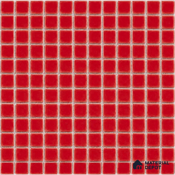 Swimming Pool Mosaic Tile TL 10682 B | 317.6 x 317.6 mm (Chip Size 25x25 mm) Glossy Finish Glass Tile - 5 mm | Suitable For Bathroom, Pool, Kitchen