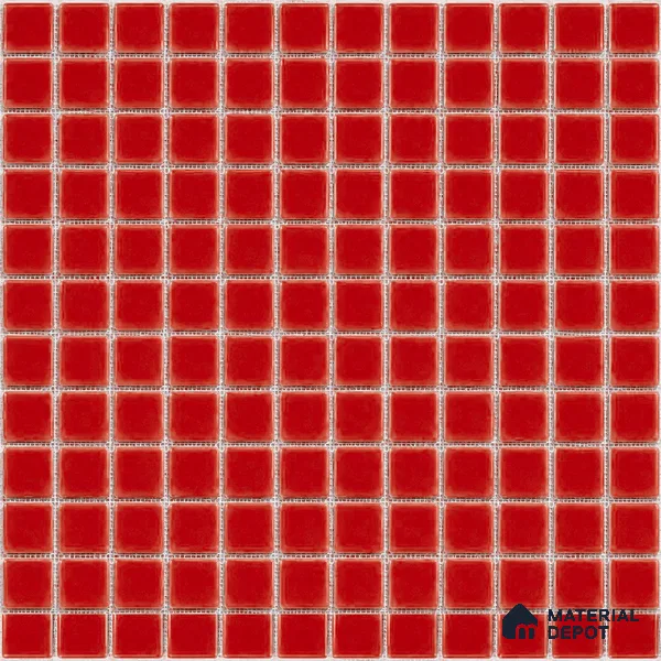 Swimming Pool Mosaic Tile TL 10682 C | 317.6 x 317.6 mm (Chip Size 25x25 mm) Glossy Finish Glass Tile - 5 mm | Suitable For Bathroom, Pool, Kitchen