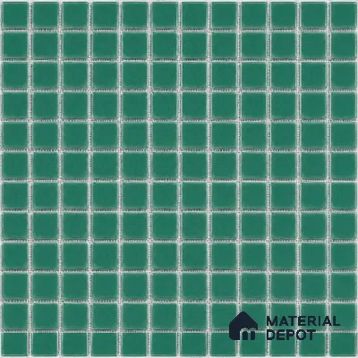Swimming Pool Mosaic Tile TL 10683 B | 317.6 x 317.6 mm (Chip Size 25x25 mm) Glossy Finish Glass Tile - 5 mm | Suitable For Bathroom, Pool, Kitchen