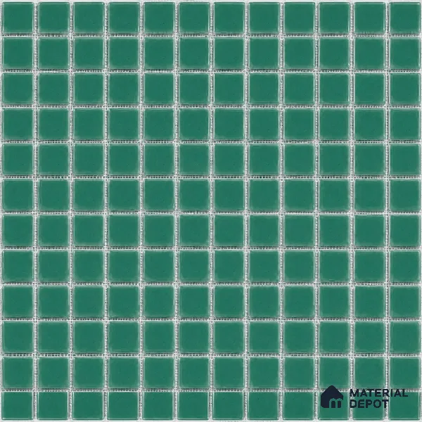Swimming Pool Mosaic Tile TL 10683 B | 317.6 x 317.6 mm (Chip Size 25x25 mm) Glossy Finish Glass Tile - 5 mm | Suitable For Bathroom, Pool, Kitchen
