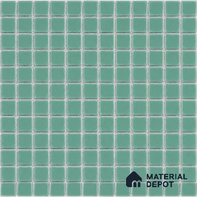 Swimming Pool Mosaic Tile TL 10683 | 317.6 x 317.6 mm (Chip Size 25x25 mm) Glossy Finish Glass Tile - 5 mm | Suitable For Bathroom, Pool, Kitchen