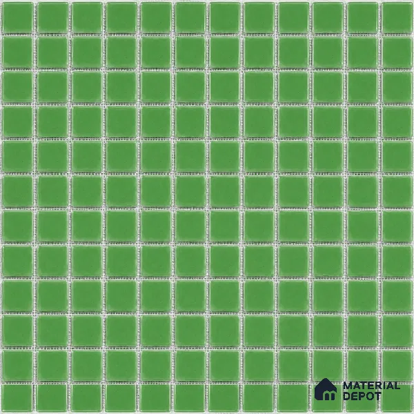 Swimming Pool Mosaic Tile TL 10684 B | 317.6 x 317.6 mm (Chip Size 25x25 mm) Glossy Finish Glass Tile - 5 mm | Suitable For Bathroom, Pool, Kitchen