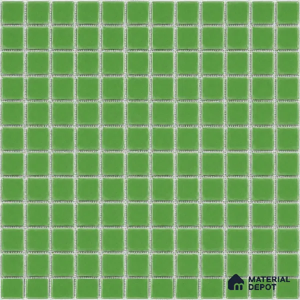 Swimming Pool Mosaic Tile TL 10684 | 317.6 x 317.6 mm (Chip Size 25x25 mm) Glossy Finish Glass Tile - 5 mm | Suitable For Bathroom, Pool, Kitchen