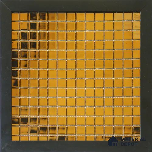Mosaic Floor & Wall Tile TL 10704 B | 327 x 327 mm (Chip Size 20x20 mm) Glossy Finish Glass Tile - 4 mm | Suitable For Outdoor, Swimming Pool Area