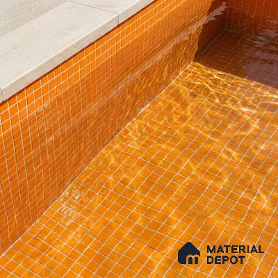 Mosaic Floor & Wall Tile TL 10705 B | 327 x 327 mm (Chip Size 20x20 mm) Glossy Finish Glass Tile - 4 mm | Suitable For Outdoor, Swimming Pool Area