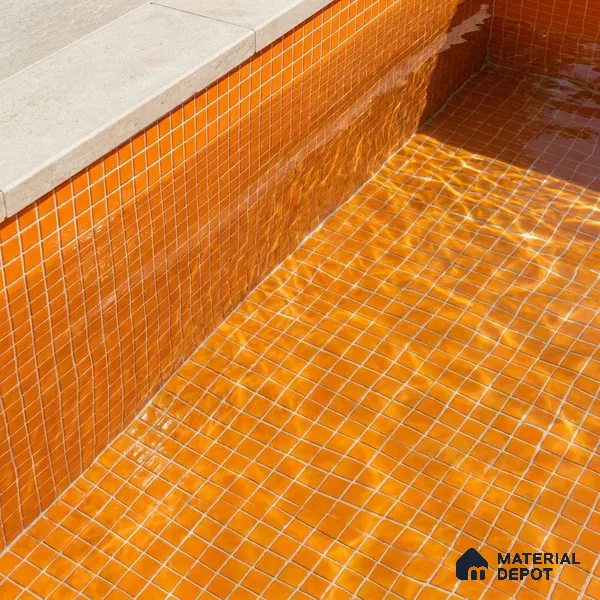 Mosaic Floor & Wall Tile TL 10705 B | 327 x 327 mm (Chip Size 20x20 mm) Glossy Finish Glass Tile - 4 mm | Suitable For Outdoor, Swimming Pool Area