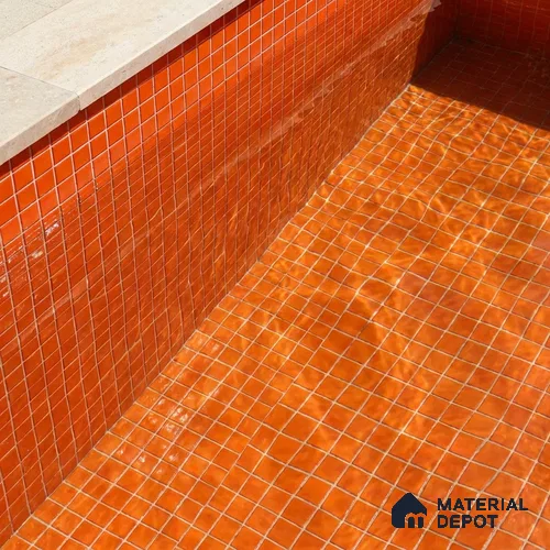 Mosaic Floor & Wall Tile TL 10705 C | 327 x 327 mm (Chip Size 20x20 mm) Glossy Finish Glass Tile - 4 mm | Suitable For Outdoor, Swimming Pool Area