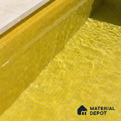 Mosaic Floor & Wall Tile TL 10705 | 327 x 327 mm (Chip Size 20x20 mm) Glossy Finish Glass Tile - 4 mm | Suitable For Outdoor, Swimming Pool Area