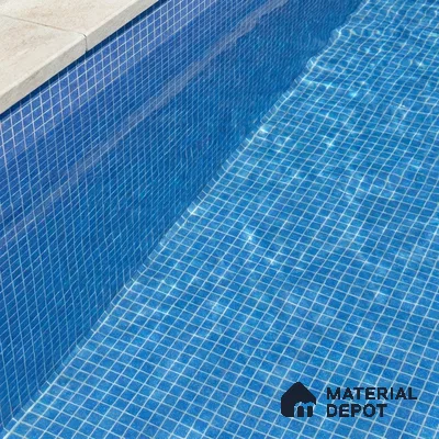 Mosaic Floor & Wall Tile TL 10706 B | 327 x 327 mm (Chip Size 20x20 mm) Glossy Finish Glass Tile - 4 mm | Suitable For Outdoor, Swimming Pool Area