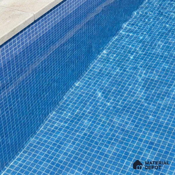 Mosaic Floor & Wall Tile TL 10706 B | 327 x 327 mm (Chip Size 20x20 mm) Glossy Finish Glass Tile - 4 mm | Suitable For Outdoor, Swimming Pool Area