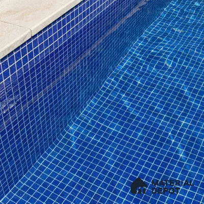 Mosaic Floor & Wall Tile TL 10706 E | 327 x 327 mm (Chip Size 20x20 mm) Glossy Finish Glass Tile - 4 mm | Suitable For Outdoor, Swimming Pool Area