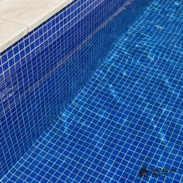 Mosaic Floor & Wall Tile TL 10706 E | 327 x 327 mm (Chip Size 20x20 mm) Glossy Finish Glass Tile - 4 mm | Suitable For Outdoor, Swimming Pool Area