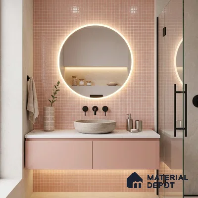 Mosaic Floor & Wall Tile TL 10706 F | 327 x 327 mm (Chip Size 20x20 mm) Glossy Finish Glass Tile - 4 mm | Suitable For Outdoor, Swimming Pool Area