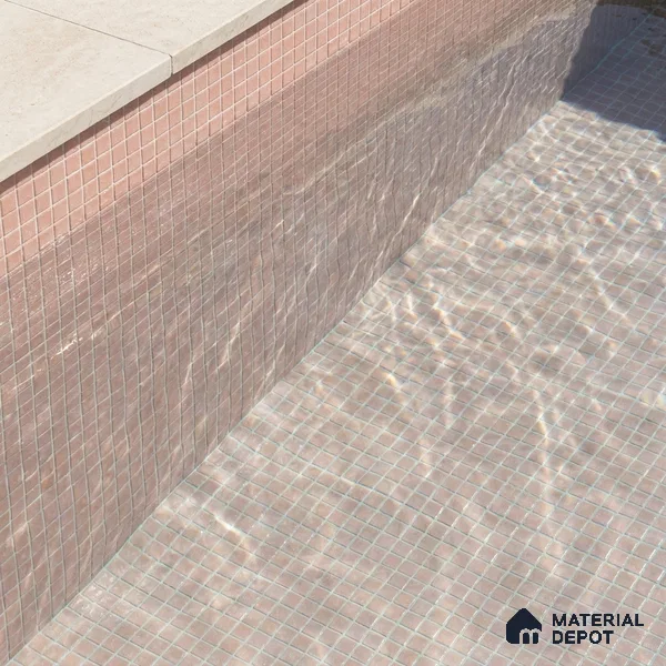 Mosaic Floor & Wall Tile TL 10706 F | 327 x 327 mm (Chip Size 20x20 mm) Glossy Finish Glass Tile - 4 mm | Suitable For Outdoor, Swimming Pool Area