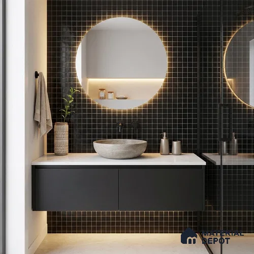Mosaic Floor & Wall Tile TL 10706 I | 327 x 327 mm (Chip Size 20x20 mm) Glossy Finish Glass Tile - 4 mm | Suitable For Outdoor, Swimming Pool Area
