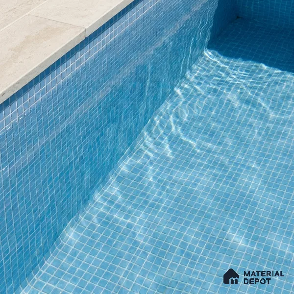 Mosaic Floor & Wall Tile TL 10706 | 327 x 327 mm (Chip Size 20x20 mm) Glossy Finish Glass Tile - 4 mm | Suitable For Outdoor, Swimming Pool Area