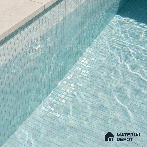 Mosaic Floor & Wall Tile TL 10707 C | 327 x 327 mm (Chip Size 20x20 mm) Glossy Finish Glass Tile - 4 mm | Suitable For Outdoor, Swimming Pool Area