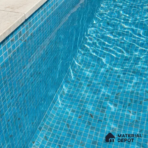 Mosaic Floor & Wall Tile TL 10707 E | 327 x 327 mm (Chip Size 20x20 mm) Glossy Finish Glass Tile - 4 mm | Suitable For Outdoor, Swimming Pool Area