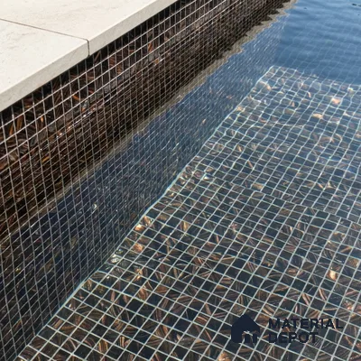 Mosaic Floor & Wall Tile TL 10707 F | 327 x 327 mm (Chip Size 20x20 mm) Glossy Finish Glass Tile - 4 mm | Suitable For Outdoor, Swimming Pool Area