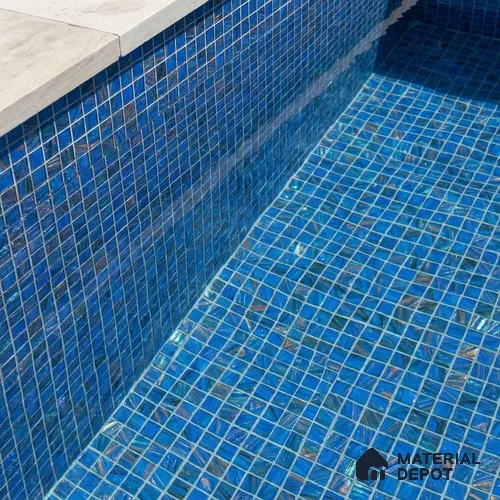 Mosaic Floor & Wall Tile TL 10707 G | 327 x 327 mm (Chip Size 20x20 mm) Glossy Finish Glass Tile - 4 mm | Suitable For Outdoor, Swimming Pool Area