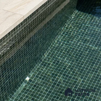 Mosaic Floor & Wall Tile TL 10707 J | 327 x 327 mm (Chip Size 20x20 mm) Glossy Finish Glass Tile - 4 mm | Suitable For Outdoor, Swimming Pool Area