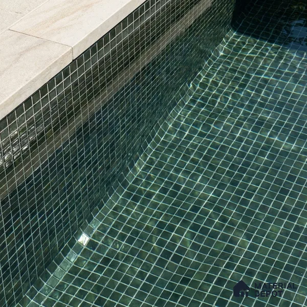 Mosaic Floor & Wall Tile TL 10707 J | 327 x 327 mm (Chip Size 20x20 mm) Glossy Finish Glass Tile - 4 mm | Suitable For Outdoor, Swimming Pool Area