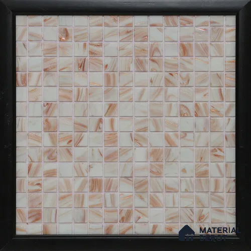 Mosaic Floor & Wall Tile TL 10707 | 327 x 327 mm (Chip Size 20x20 mm) Glossy Finish Glass Tile - 4 mm | Suitable For Outdoor, Swimming Pool Area