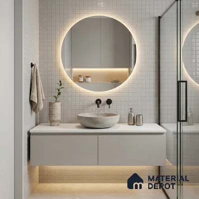 Mosaic Floor & Wall Tile TL 10708 D | 327 x 327 mm (Chip Size 20x20 mm) Glossy Finish Glass Tile - 4 mm | Suitable For Outdoor, Swimming Pool Area
