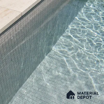 Mosaic Floor & Wall Tile TL 10708 D | 327 x 327 mm (Chip Size 20x20 mm) Glossy Finish Glass Tile - 4 mm | Suitable For Outdoor, Swimming Pool Area