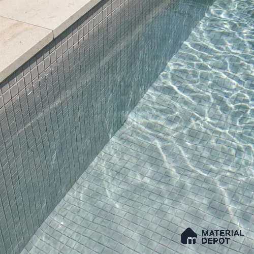 Mosaic Floor & Wall Tile TL 10708 D | 327 x 327 mm (Chip Size 20x20 mm) Glossy Finish Glass Tile - 4 mm | Suitable For Outdoor, Swimming Pool Area