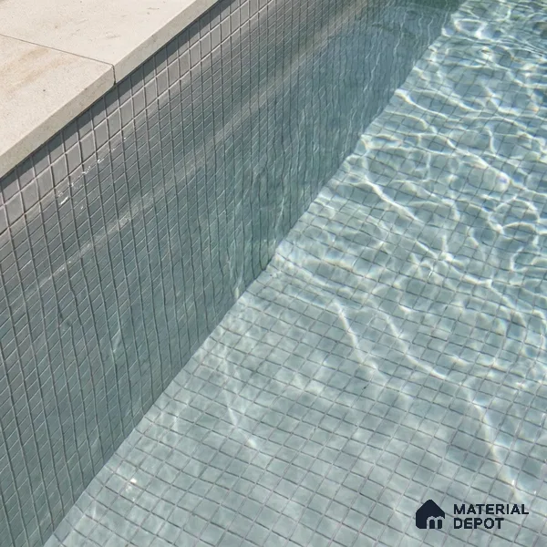 Mosaic Floor & Wall Tile TL 10708 D | 327 x 327 mm (Chip Size 20x20 mm) Glossy Finish Glass Tile - 4 mm | Suitable For Outdoor, Swimming Pool Area