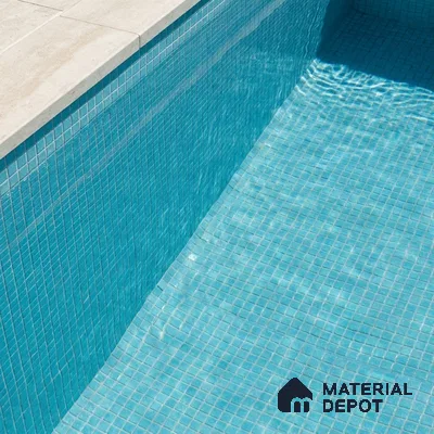 Mosaic Floor & Wall Tile TL 10708 E | 327 x 327 mm (Chip Size 20x20 mm) Glossy Finish Glass Tile - 4 mm | Suitable For Outdoor, Swimming Pool Area