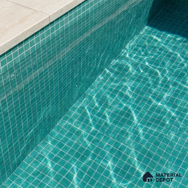Mosaic Floor & Wall Tile TL 10708 F | 327 x 327 mm (Chip Size 20x20 mm) Glossy Finish Glass Tile - 4 mm | Suitable For Outdoor, Swimming Pool Area
