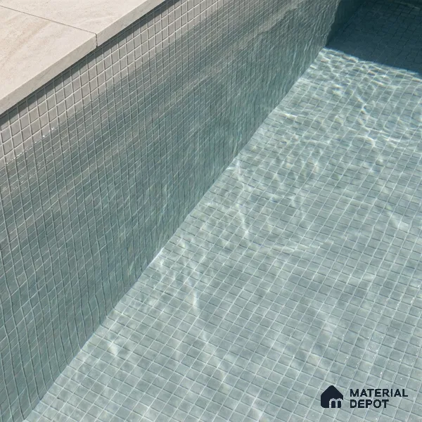 Mosaic Floor & Wall Tile TL 10708 G | 327 x 327 mm (Chip Size 20x20 mm) Glossy Finish Glass Tile - 4 mm | Suitable For Outdoor, Swimming Pool Area