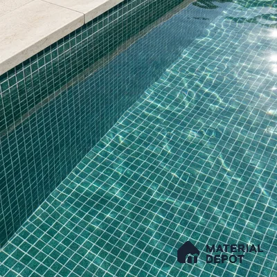 Mosaic Floor & Wall Tile TL 10708 I | 327 x 327 mm (Chip Size 20x20 mm) Glossy Finish Glass Tile - 4 mm | Suitable For Outdoor, Swimming Pool Area
